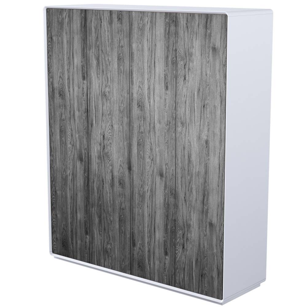 Шкаф Астрид 4-х дверная серый